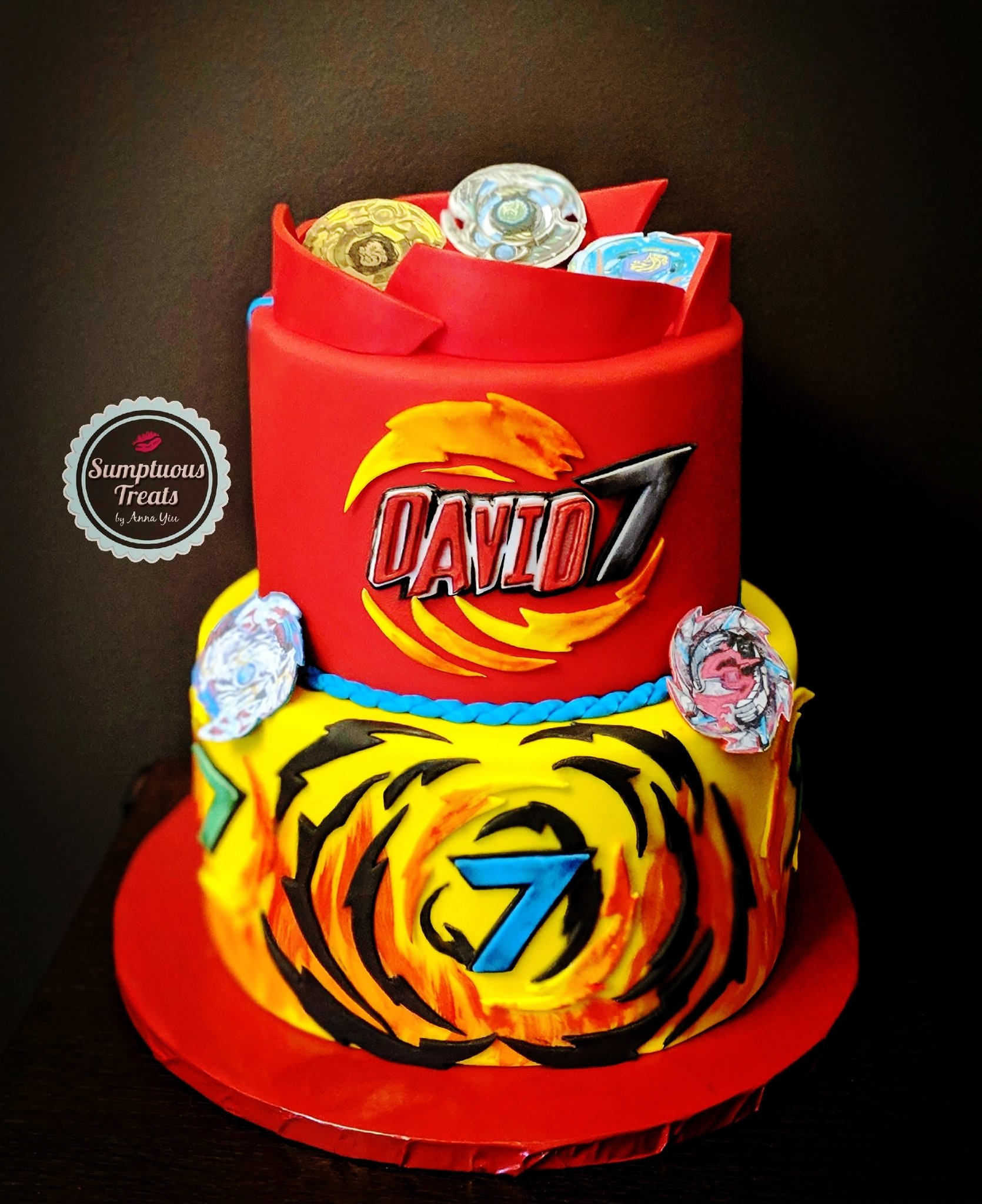 Sumptuous Treats Beyblades Birthday Cake Happy 7th Birthday David Beyblades Beybladescake Birthdayboy Cakesforboys Cakescakescakes Customcakes Fondantcakes Beybladeburstturbo Hasbro Metalfusion Hasbrotoys T Co