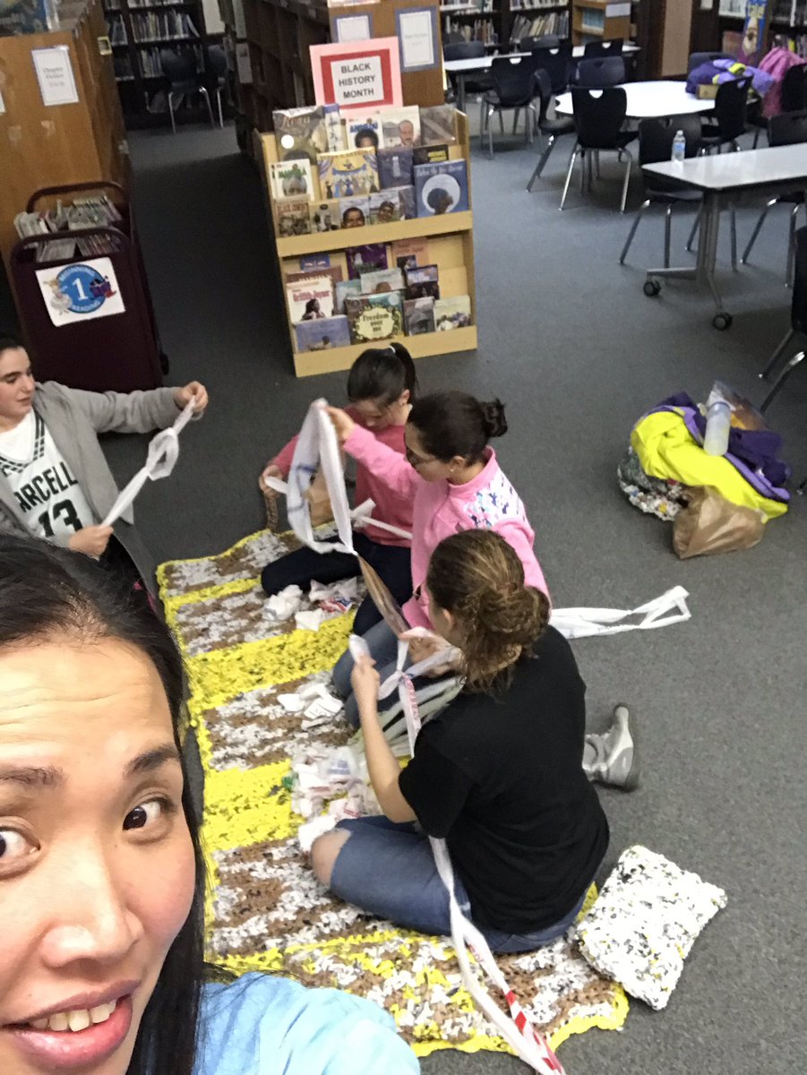 sophanbuffa's tweet photo. Thank you Amy Spence and Anna Yoakam and Troop 71059 from Parcells. Thoughtful and engaging conversation about the homeless. We made some Plarn and a plan. Can’t wait to make some hot meals for outreach. @GailMarlow @mcitymitten @rosecitymission @GPParcells https://t.co/ba31hb0L33