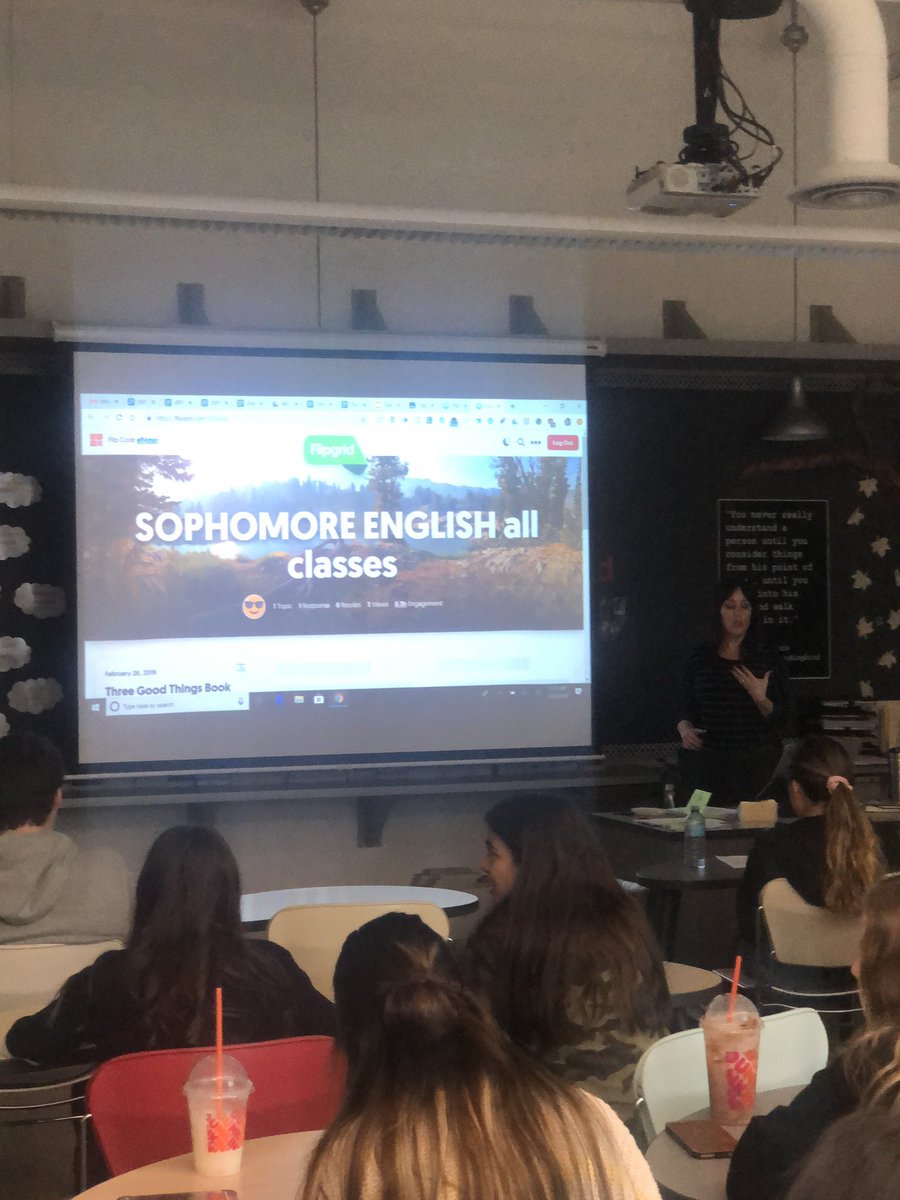 SukaloTracy's tweet image. Spent the morning with @colghelfi. She’s having her kids use @Flipgrid to do book talks. #awesomeidea #authenticaudience