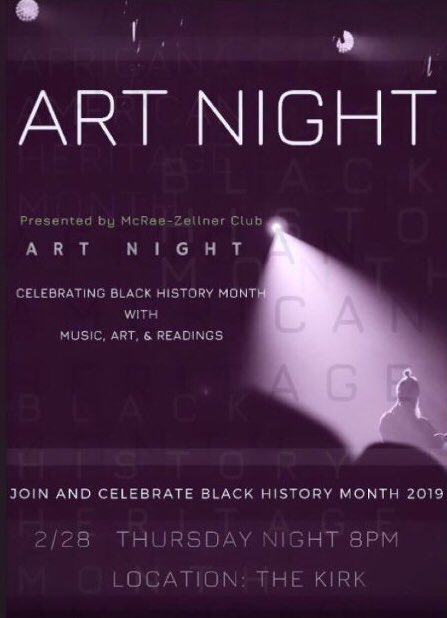 We’re tellin’ y’all! You don’t want to miss tomorrow night! 8pm in the Kirk! Be there!