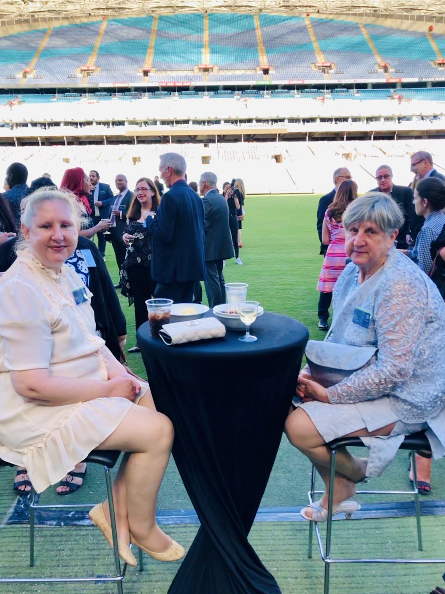 ZestAwards's tweet photo. The Ninth Annual @ZestAwards pre-event networking went down on the Field at @ANZStadium this year, with thanks to the venue's generosity and creative vision. Exclusive Style - definitely a repeat request for the Tenth ZEST in 2020. #zestawards #stadium #members #event https://t.co/SNWTbHV6ij
