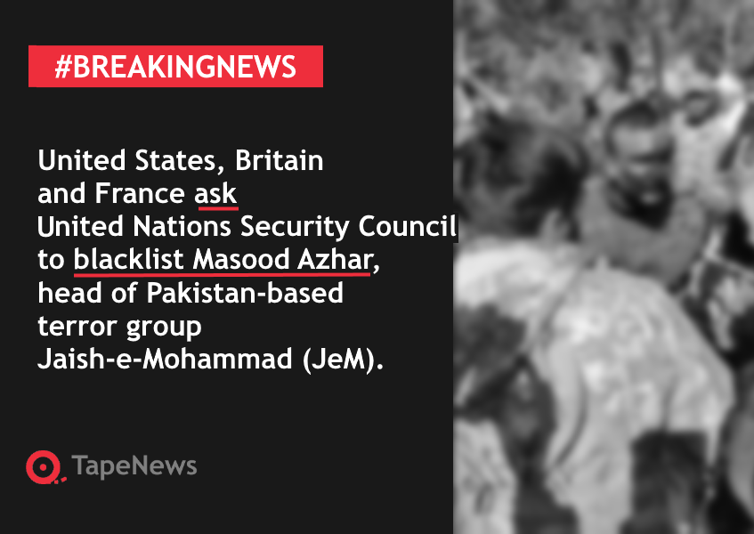 TapeNewsIndia's tweet photo. #BreakingNews #UNSC #SayNoTerror #Pakistan https://t.co/SliIA3Ku7u