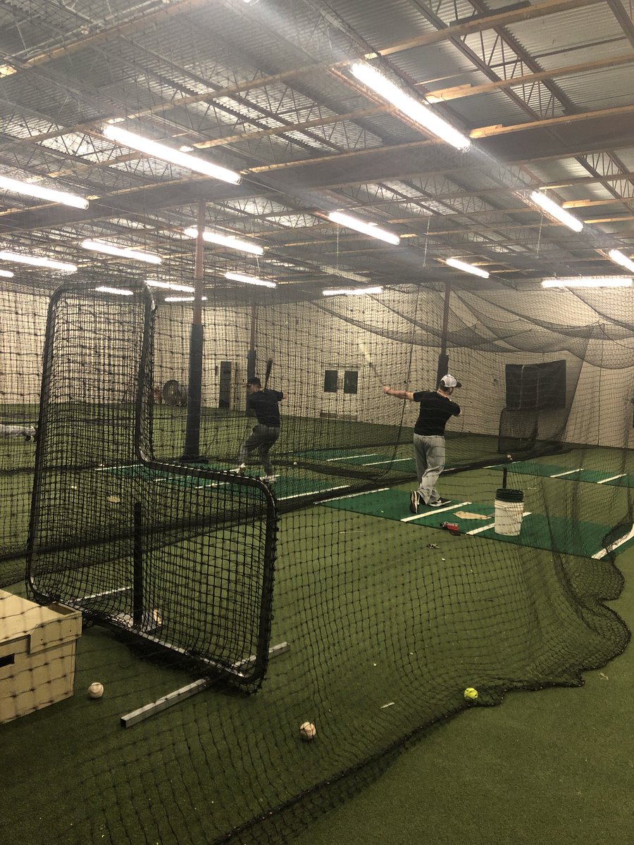 Had a double header today and we have guys coming in to hit extra. Love this team💯 #chopnation <a href="/LetsGoICC/">ICC Athletics</a>