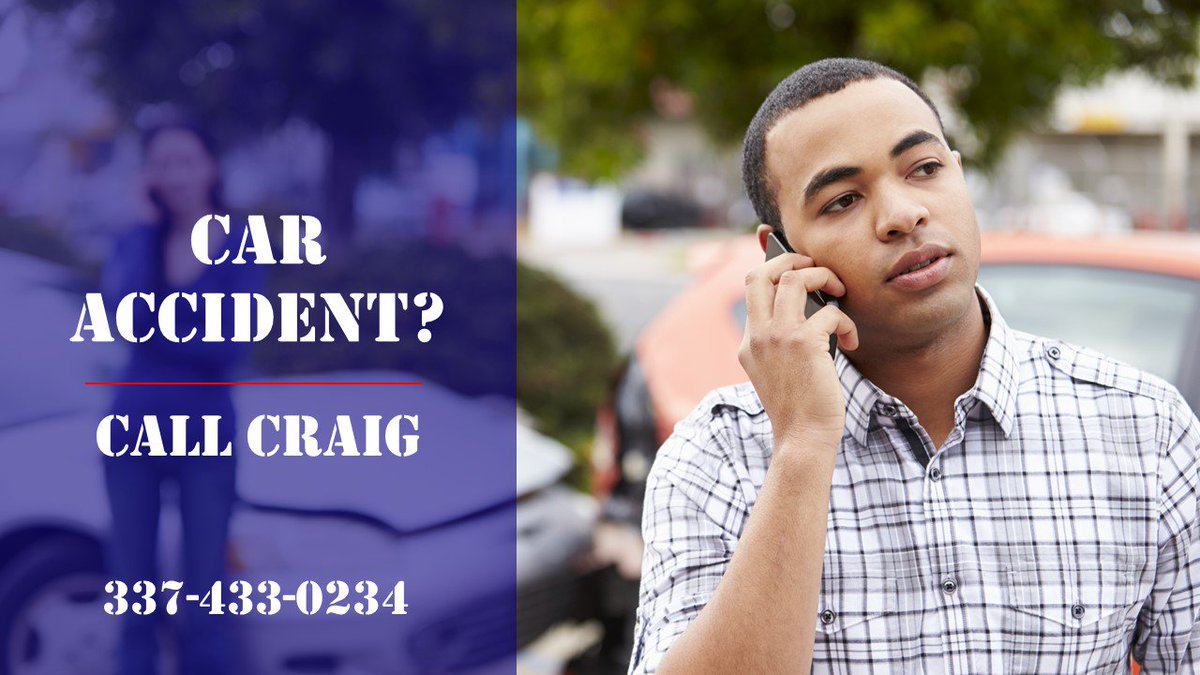 NCRLegal's tweet photo. Car Wreck?

Call the accident attorneys at N. Craig Richardson
337-433-0234 for a free evaluation of your case.

#CarWreckLawyer #AccidentAttorneys #CallCraig https://t.co/xdBS6i2luX https://t.co/s584LoYpF7