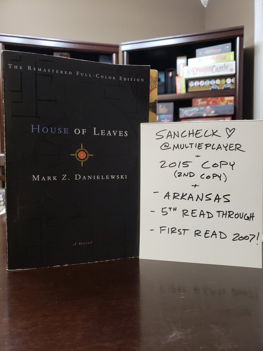 MultiePlayer's tweet photo. @NM_NickNocturne Hell YES. Always looking for an excuse to read our default favorite book again! We are SO hype! #HouseofLeavesChallenge #HouseofLeaves https://t.co/eSlBFUzYkl