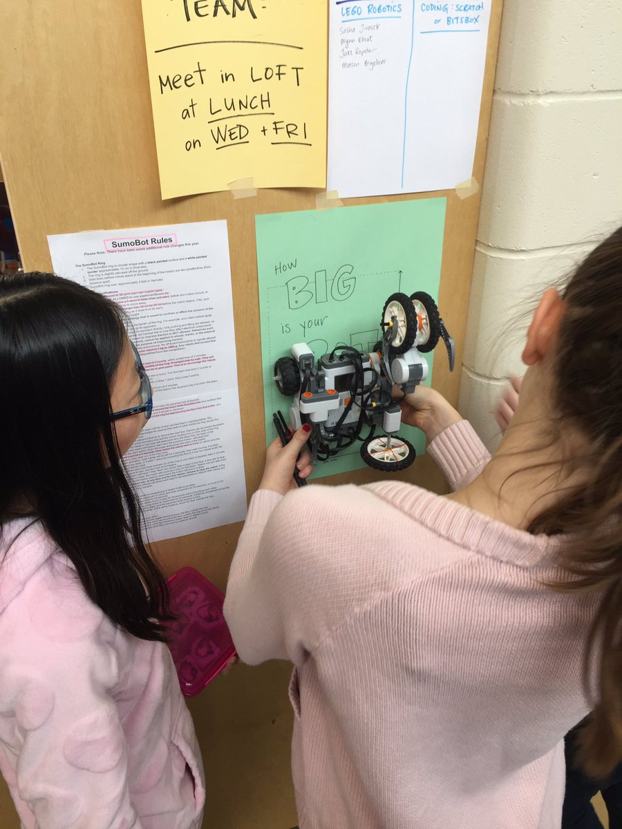 ritamillersd23's tweet image. 1 week to #Sumobot Competition! Building, adjusting, programming, testing. #sd23 #sumobot #robotics #legomindstorm #cleverkids #soexcited