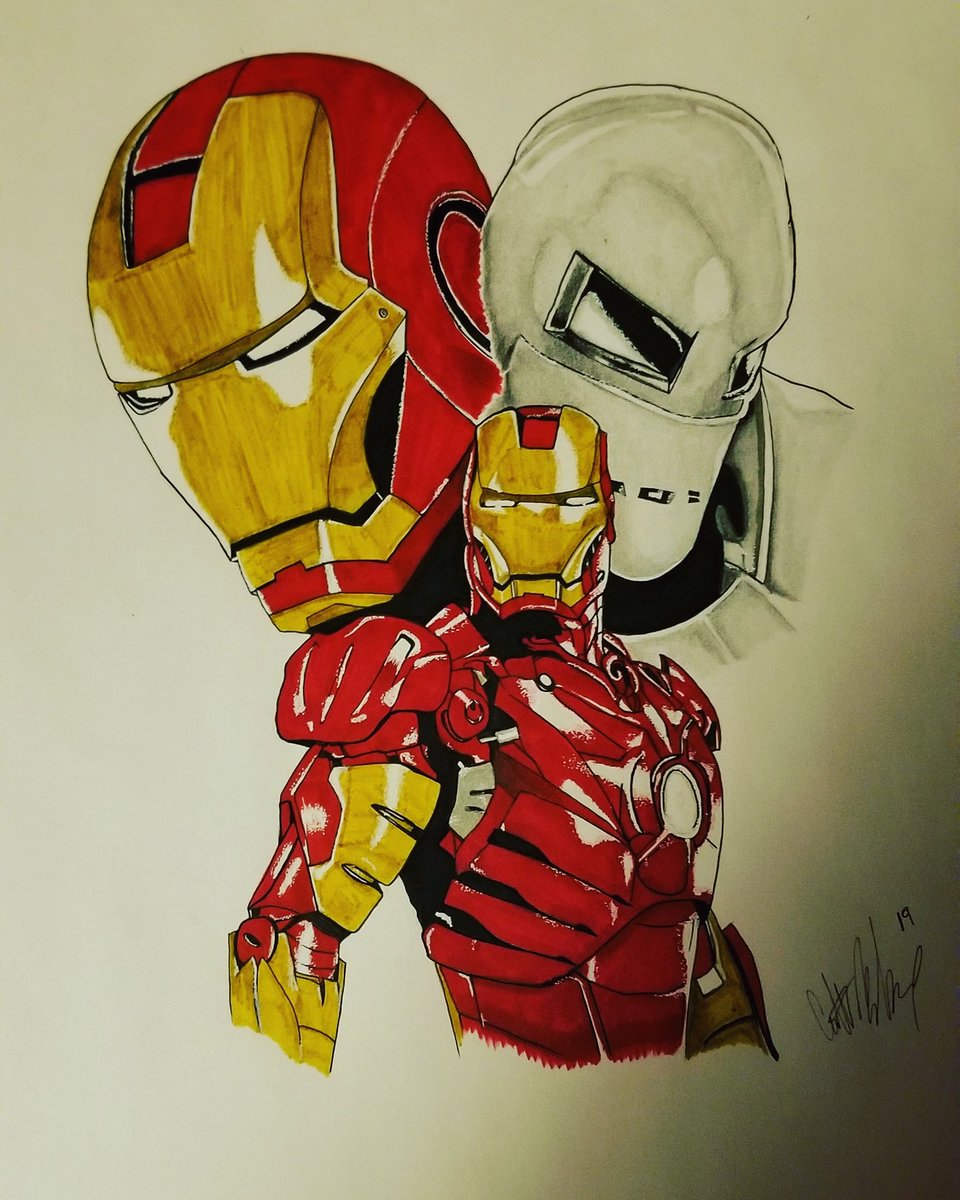 Amazon.com: OMTL Avengers Endgame Drawing Iron Man Poster Decorative  Painting Canvas Wall Art Living Room Posters Bedroom Painting  20x30inch(50x75cm) : לבית ולמטבח
