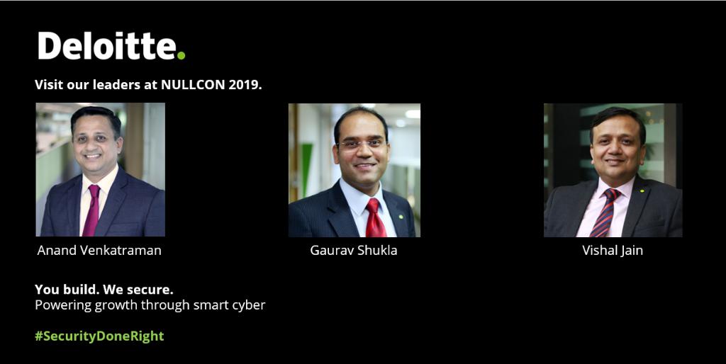 DeloitteIndia's tweet image. A smart technological infrastructure is an essential dimension of an organisation’s risk management structure. Join us at #Nullcon and talk to #RiskAdvisory leaders to understand how your organization can be cyber smart. #SecurityDoneRight #DeloitteAtNullcon #NullconDasham