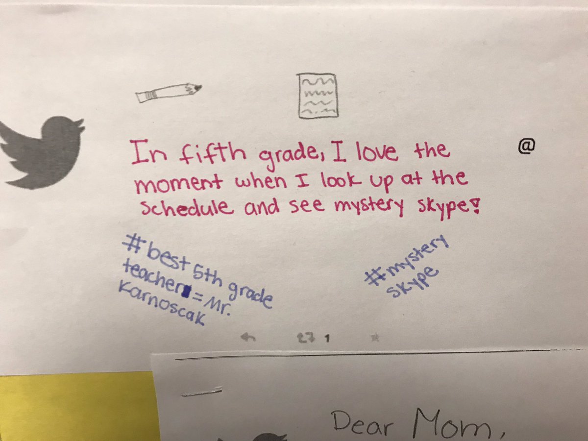 dkarnoscak's tweet photo. This makes it all worth it! I love my class! #mysteryskype #d30learns https://t.co/GABhdWC7bS
