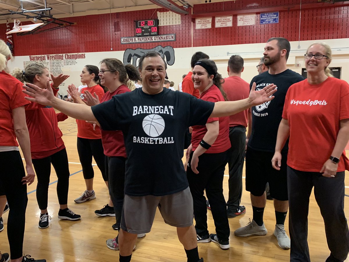 Love my staff! What an amazing turn out tonight at the Staff/Student Basketball game! 🐾Fun Night! Thanks to the PTA for all you do!