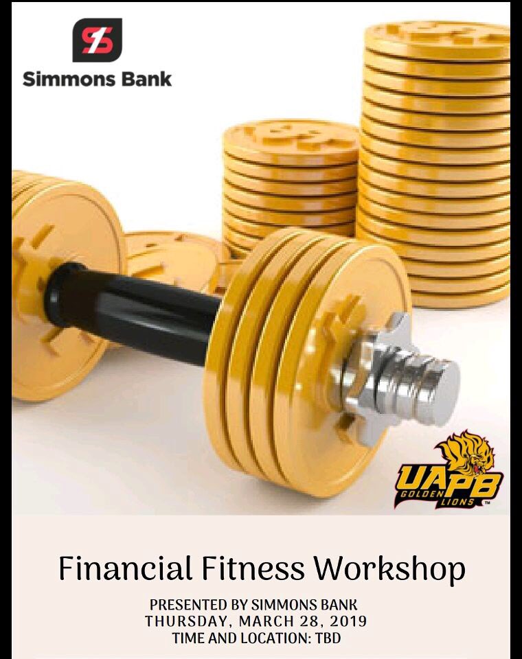 UAPB_SAAS's tweet photo. Are you as financially fit as you think that you are 🤔? Join us as we partner with our very own @simmons_bank to bring you both an informal and pleasurable Financial Fitness Workshop! #OurTownOurTeam #WeAreTheBluff #WeChooseSimmons https://t.co/o6BDE0GlQw