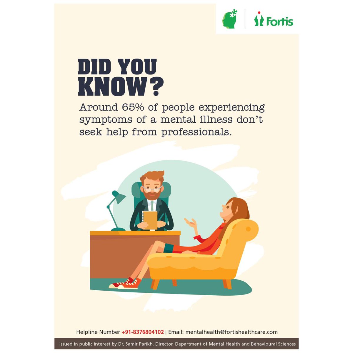 dr_samirparikh's tweet photo. #MentalHealthMatters 
Don't hesitate to seek help.
#mentalhealthisimportant 
#ThursdayThoughts @fortis_hospital
#MindSpace https://t.co/CxEnrTha7I