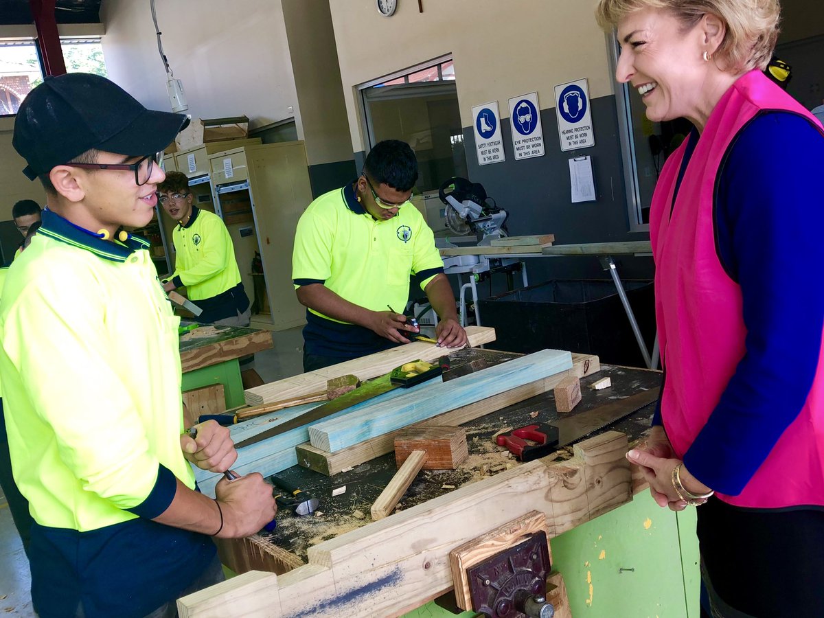 I had an amazing time meeting these construction students at Southern Cross Catholic Vocational College - talk about bright futures in the making!