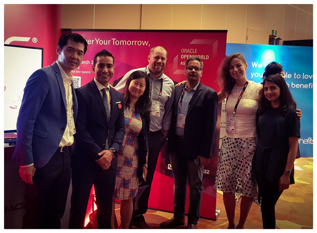 abhishek_udenia's tweet photo. If you are here at the #hrtechsg
Event today then do stop by to say hi to team #oracle
@oracleasean #oracle @PeopleMatters2 https://t.co/ZUNYFJ6lZL