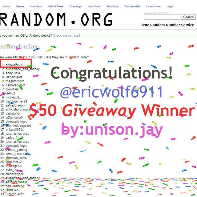 The selection took a while! But our #giveaway winner has been selected! 🔥.(3) entried were added for each follower on #Instagram and (3) more for following in any of our other social medias: #twitch 👾, #mixer or #youtube. Congratulations to @erikwolf… ift.tt/2H4F0oZ