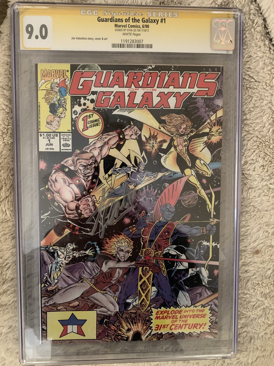 CommandoInc's tweet image. Looking to move my GOTG #1 from 1990 signed by Stan Lee. CGC 9.0. Need to move ASAP to continue my health insurance. Please message me if interested. Thanks.