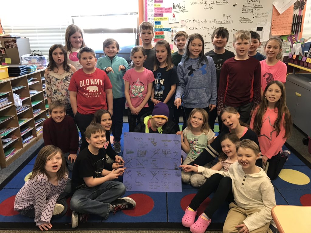 We got a book BINGO for I love to read month! <a href="/PrincipalKuehn/">Jason Kuehn</a>