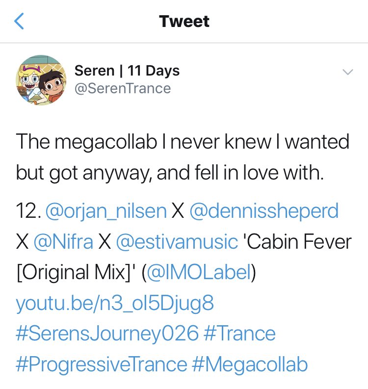 dennissheperd's tweet photo. Love that description by @serentrance! ๐ The megacollab you never knew you wanted but got anyway and fell in love with is OUT NOW! Get it here: https://t.co/dJIF267p6R
.
.
#newmusic #trance #trancefamily #asot #asot902 #astateoftrance #cabinfever #progressivetrance #welovetrance https://t.co/opKDNTg1aq