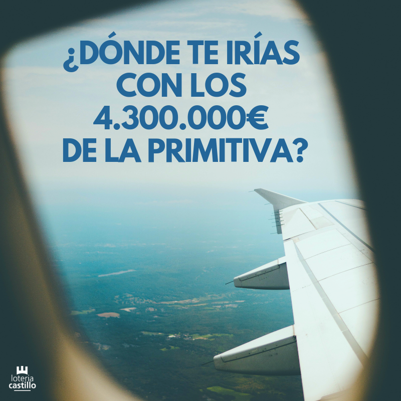 ✈️¡Con 4,3 millones de euros puedes elegir cualquier lugar del mundo! 👉  bit.ly/primitiva_t