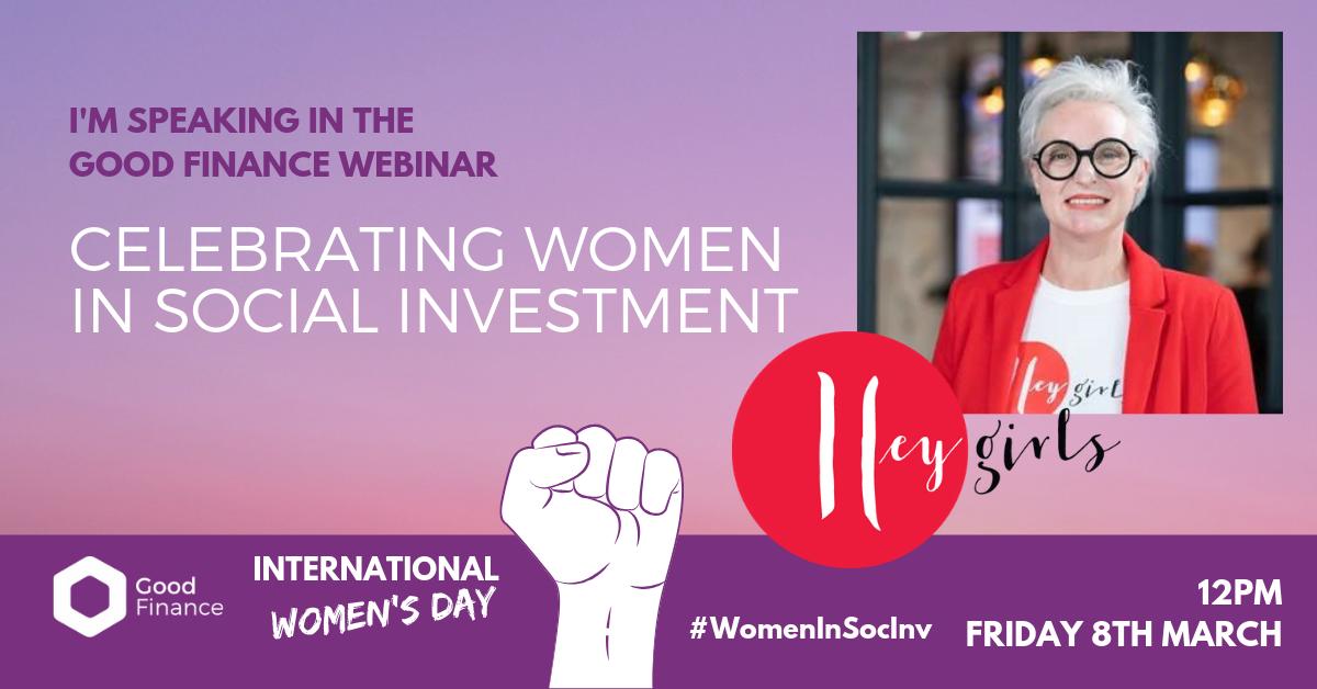 Hear from <a href="/CeliaHodson/">Celia Hodson</a> , award-winning CEO of <a href="/HeyGirlsUK/">Hey Girls</a>, in our free #WomenInSocInv webinar! An advocate for supporting disadvantaged communities, she's also experienced in taking on #socinv &amp; sits on the board of <a href="/socinvestscot/">Social Investment Scotland</a>. Register here: bit.ly/2T6ypkb #IWD2019