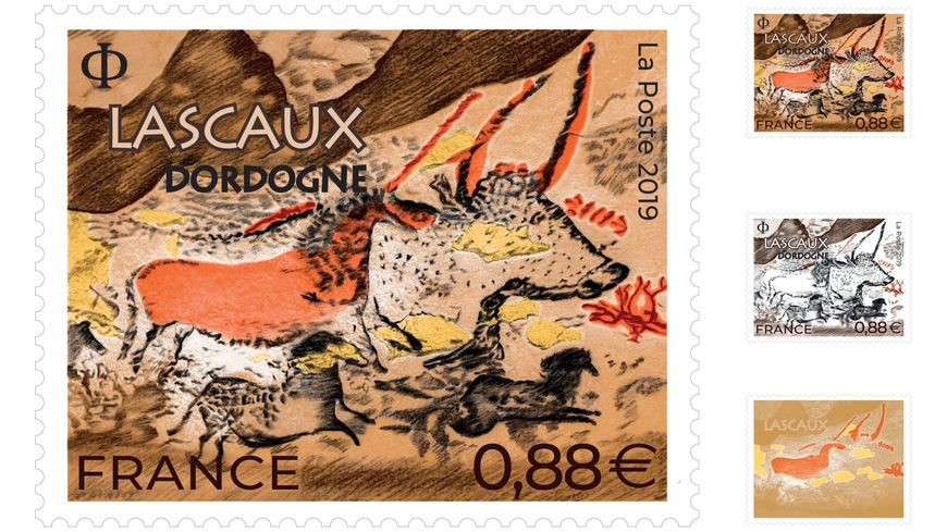LivingFrance's tweet photo. This pretty Dordogne-themed stamp featuring drawings from the Lascaux caves has been released by La Poste>
https://t.co/zPnKADRNWo
#France #LaPoste #Dordogne https://t.co/Z0EmsWk2W0