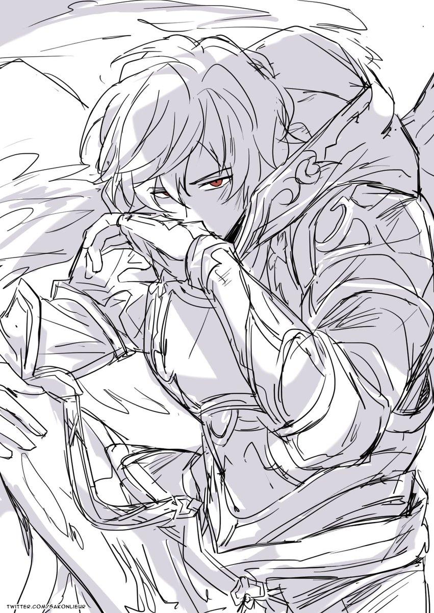 redrawing last year #Sandalphon doodle, love the result <3 

https://t.co/v07sx7Ykvj 