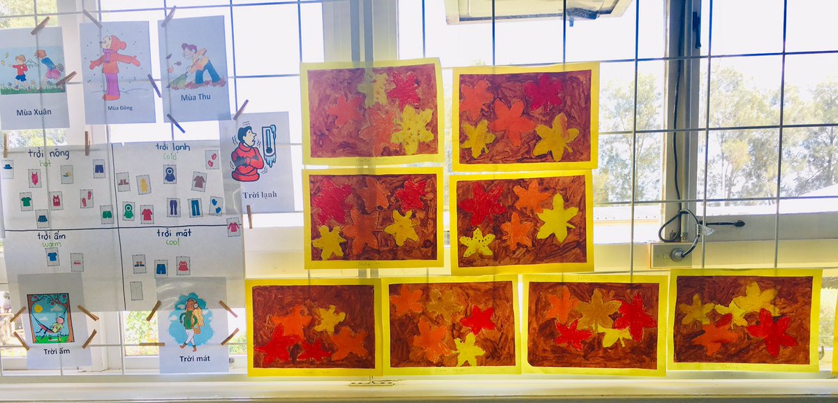 Beautiful paintings using oil pastels by Year 2 Vietnamese group to welcome in Autumn <a href="/PsCondell/">CondellParkPS</a>