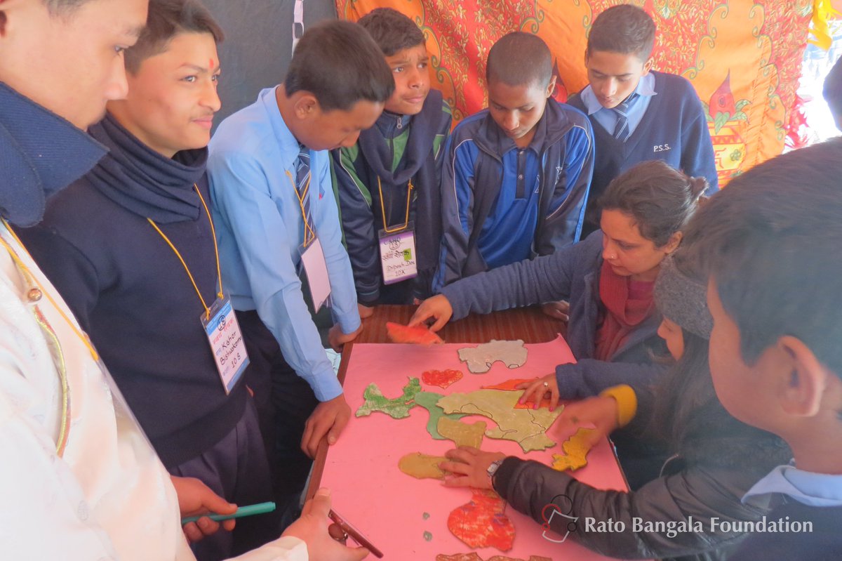 Smritirbf's tweet photo. Prabhat Secondary School and Tri-Padma Secondary School in Lalitpur conducted BSM at their premises on 11 February. An enthusiastic crowd of young students in both the schools were seen leading different stalls of educational games, dramas and scientific experiments. https://t.co/JnJANDNtzJ