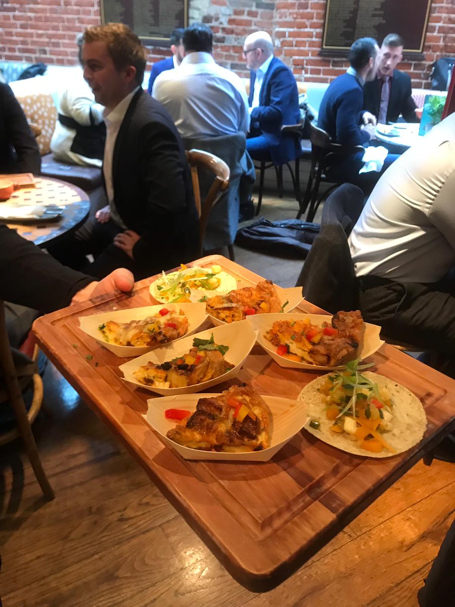 Breakfast is served, with a side of tapas. 💃🥑