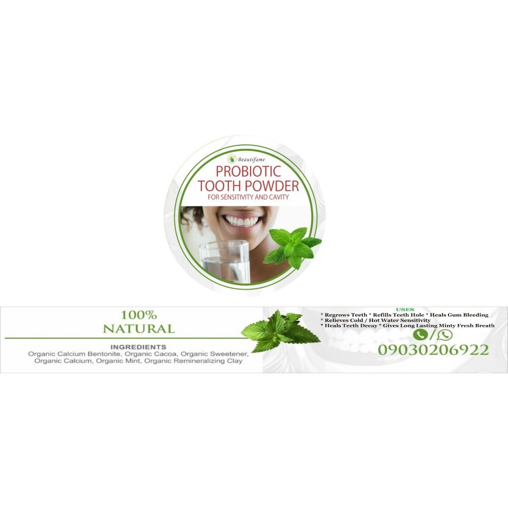 withbeautyk's tweet image. Probiotic toothpowder for cavities and teeth sensitivity #2500
#Portharcourt #Owerri #Toothpowder #09030206922