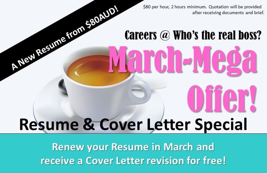 Whostherealboss's tweet photo. With the summer job search lul now behind us, it's time to revamp your #resume and cover letter and start applying for all those great new #jobs now on the market! Send me your #CV for a re-vamp this month and get your cover letter renewed free of charge! info@whostherealboss.com https://t.co/r0nyYhFrz3