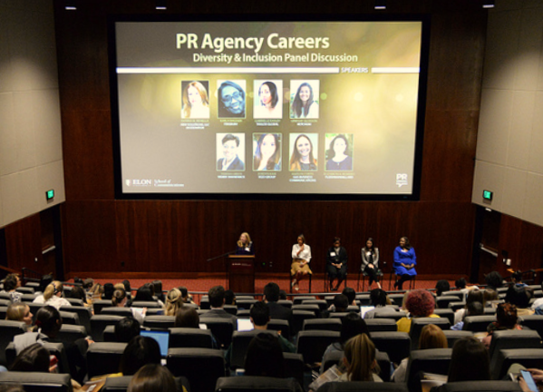 How do you change a company’s culture? Instead of thinking of “cultural fit,” think of “cultural add,” said our Karla Wagner at the @ElonComm #PRCareerPanel. 
Ask what a person can add to the organization! <a href="/PRCouncil/">PR Council</a>