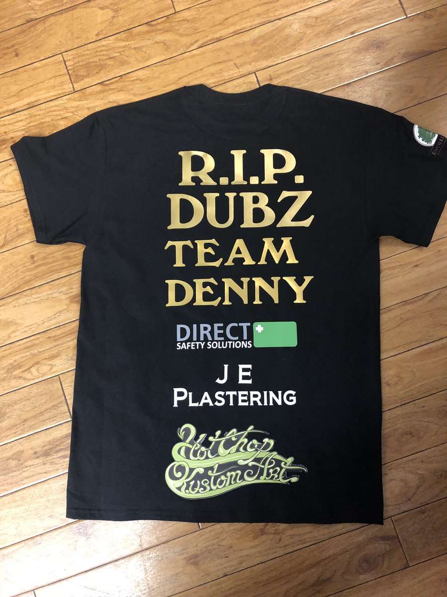 mapleworkwear's tweet photo. @Tnd91Denny new T Shirts using our new superb new printing service #goodlucktyler https://t.co/gLQZoueaLW