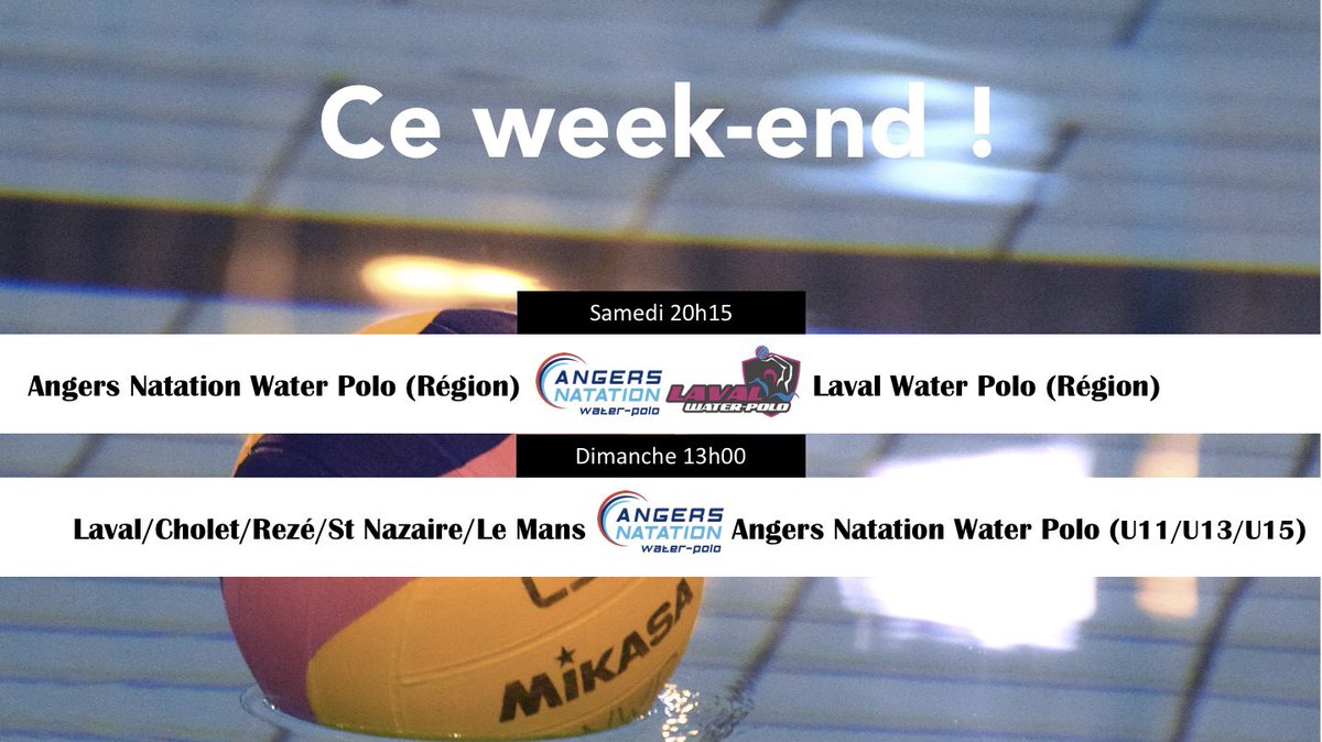 Angerswaterpolo's tweet photo. 🤽‍♀️🤽🏼‍♂️#TEAMANWP
[Matchs du week-end]

Des adversaires bien connus ce week-end pour nos Angevins ⤵️

#MatchsDuWeekend #SportAngers #LaDalleAngevine #ANGERSLAVAL #Regroupement https://t.co/WamTPUWvkI