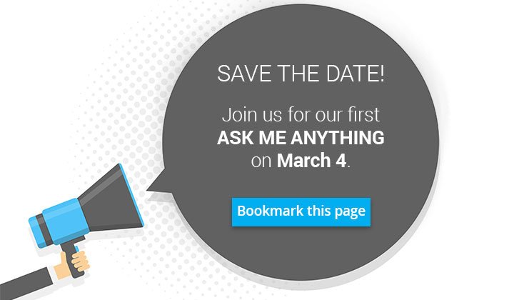 TVRM_help's tweet photo. Join us for our first #askmeanything on March 4th! Save this link: https://t.co/BBncn6XMBM 
We can't wait to talk to you! #teamviewer #tvrm https://t.co/vYspq4pSU1