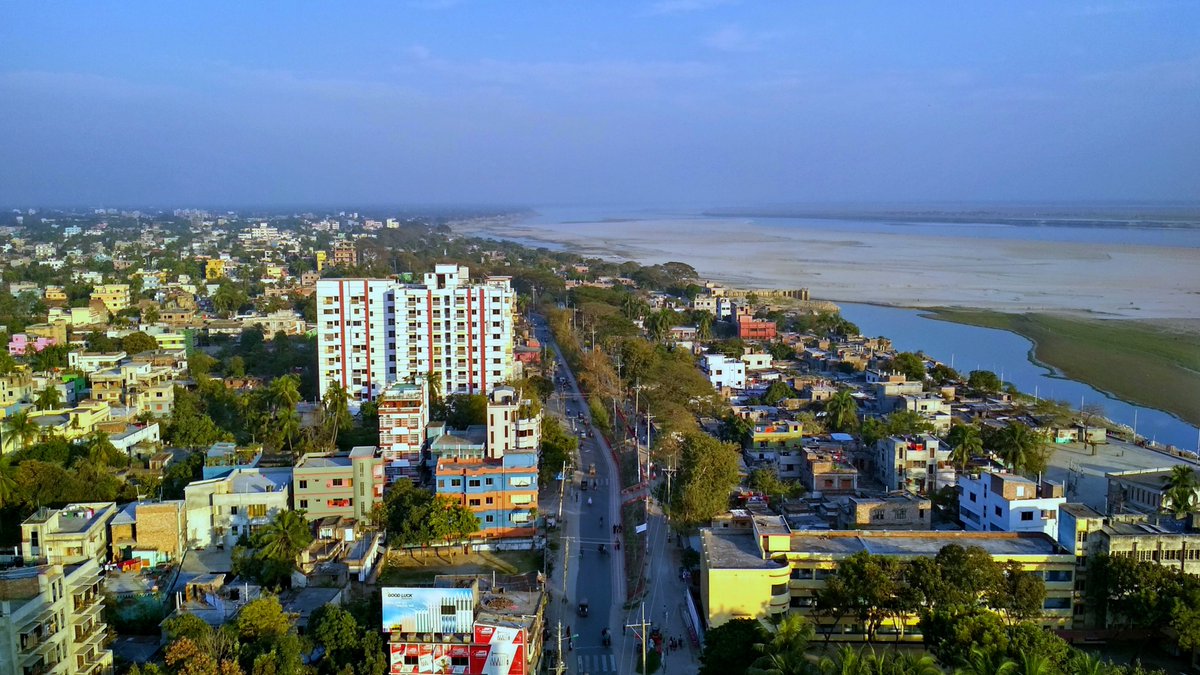 Arial view of Rajshahi