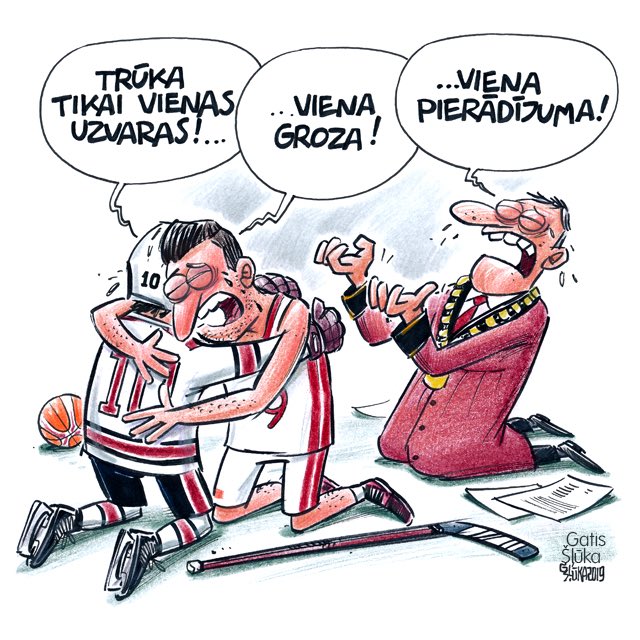 KarikaturaLv's tweet photo. Pēdējās nedēļās pagalam neiet! @LA_lv @DairisBertans @basketbols @hcDINAMORIGA https://t.co/FDW6HoHpZY https://t.co/q5LBOPEDkK