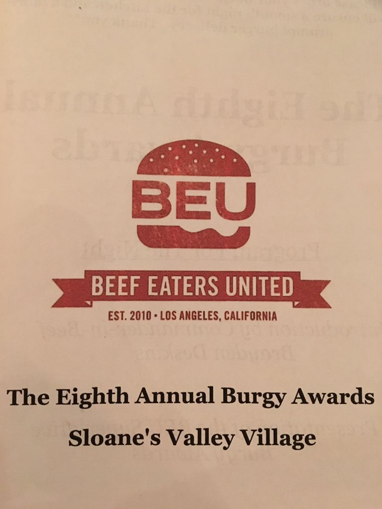 JordanAVBC's tweet image. Burger pairings tonight at Sloane’s Valley Village! @b_e_u named it LA’s best burger 2018!