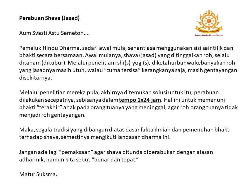 advokasi_hindu's tweet photo. Perabuan Shava (Jasad)
#Advokasi #Hindu #Dharma #Shava #Bhakti #Suputra https://t.co/2iginEfc5z