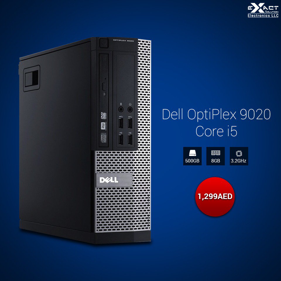 exact_llc's tweet image. 💻 Dell OptiPlex 9020 Core i5-4570 8GB 500GB Windows 7
📞 00971502192990 
⛟ Free Delivery 
Shop Now &amp;gt;exactsolution.co/product/dell-o…
#Desktop #delloptiplex9020 #laptopswholesaler
