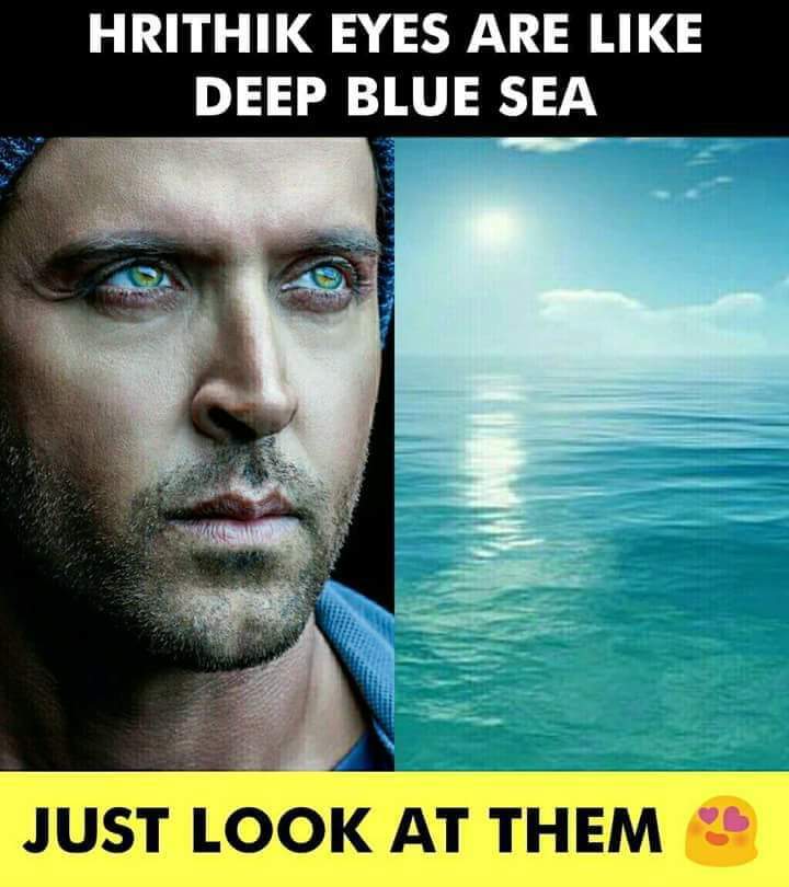 MKahouach's tweet photo. Indeed, he head the ocean in his eyes 
#HrithikRoshan https://t.co/thKVvGOa48