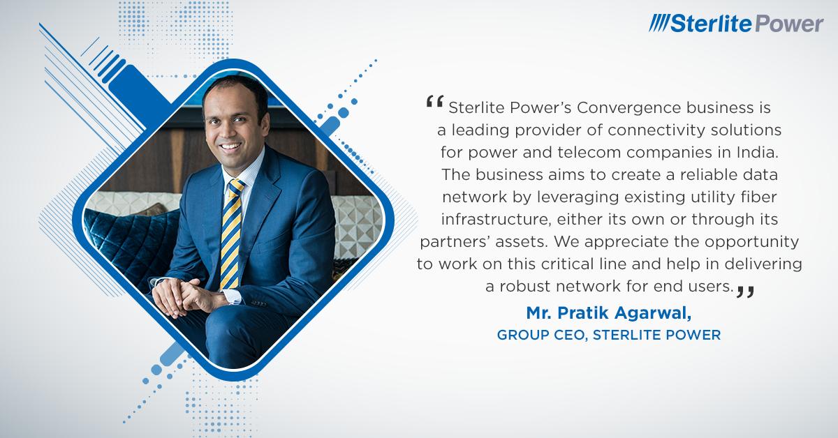 SterlitElectric's tweet photo. Sterlite Power’s Convergence business which manages the fiber network of MTCIL has given IRU to a public sector entity for 15 years. The company will provide dark fiber on Optical Ground Wire (OPGW) on 400 KV EHV transmission lines. https://t.co/ctwX2Y3fdQ https://t.co/21UKTypa8t