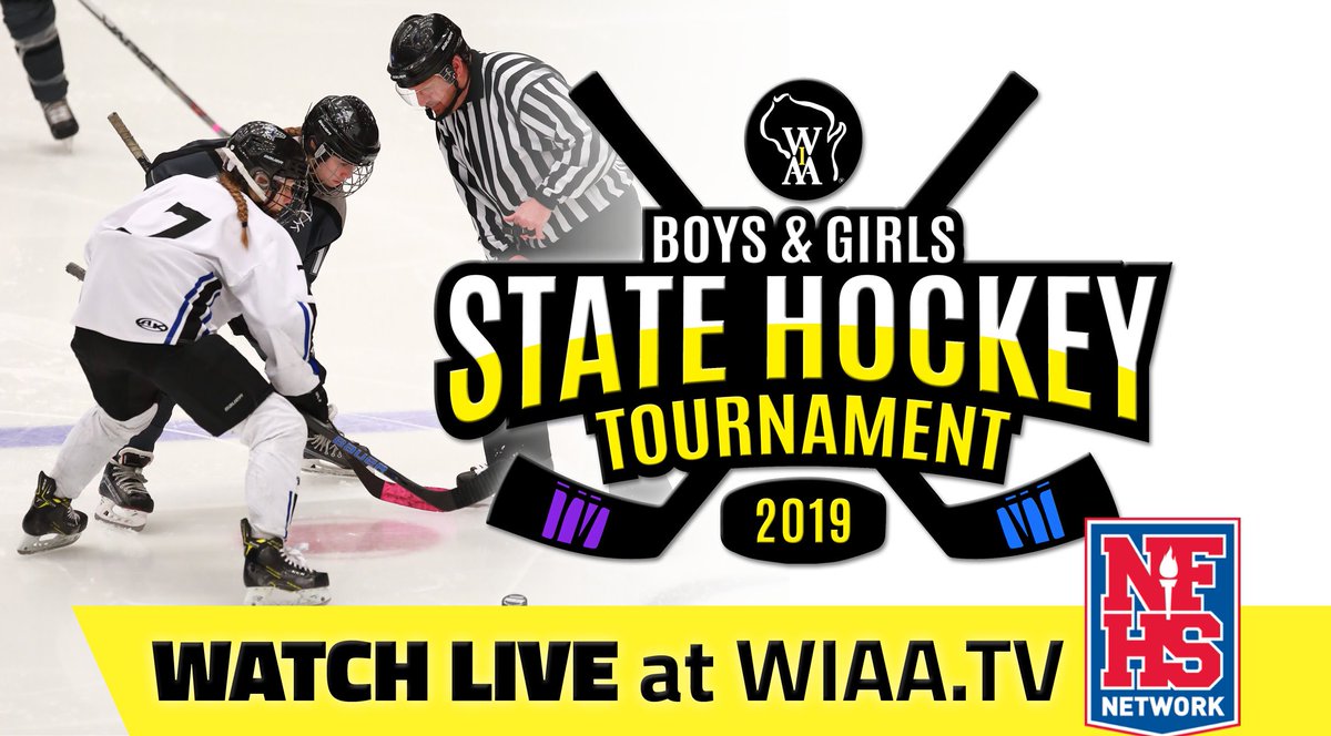 WIAA State Tournaments (@wiaawistate) on Twitter photo Don't miss any WIAA State Hockey action! 🥅💻🏒
The boys quarterfinals & semifinals, as well as the girls semifinals will be streamed live via subscription at WIAA.TV on the <a href="/NFHSNetwork/">NFHS Network</a>!
*Championships will be live on TV. 📺 More info: wiaawi.org/News/NewsRelea… Don't miss any WIAA State Hockey action! 🥅💻🏒
The boys quarterfinals & semifinals, as well as the girls semifinals will be streamed live via subscription at WIAA.TV on the <a href="/NFHSNetwork/">NFHS Network</a>!
*Championships will be live on TV. 📺 More info: wiaawi.org/News/NewsRelea…