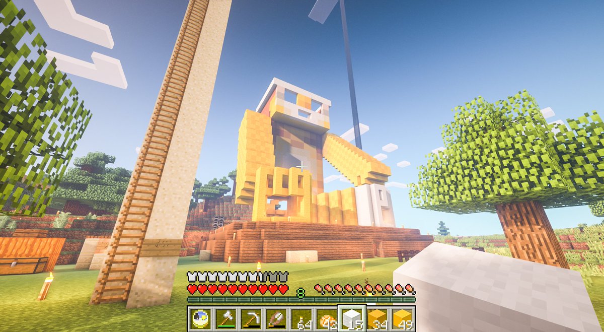 るな族長 Eso A Twitter Minecraft マイクラ クリエイティブで作ったるなよな像 後ろにはオリヒロさんが作った建物が 玉の中はハートカフェ サバイバルモードでクリエイティブの像の2倍の大きさで作り始めてしまって終わらない図 るな族長 Eso A Twitter Minecraft マイクラ クリエイティブで作ったるなよな像 後ろにはオリヒロさんが作った建物が 玉の中はハートカフェ サバイバルモードでクリエイティブの像の2倍の大きさで作り始めてしまって終わらない図