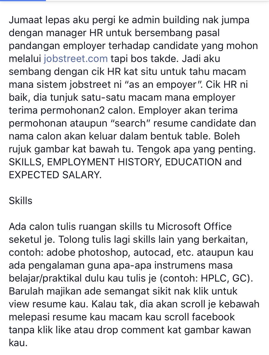 resume_kreatif's tweet photo. ANDA FRESH GRAD YG SUSAH DIPANGGIL TEMUDUGA. 
.
Jom Baca Tips supaya anda senang dipnggil interview

Kredit: salhadi https://t.co/seS9EEovsu