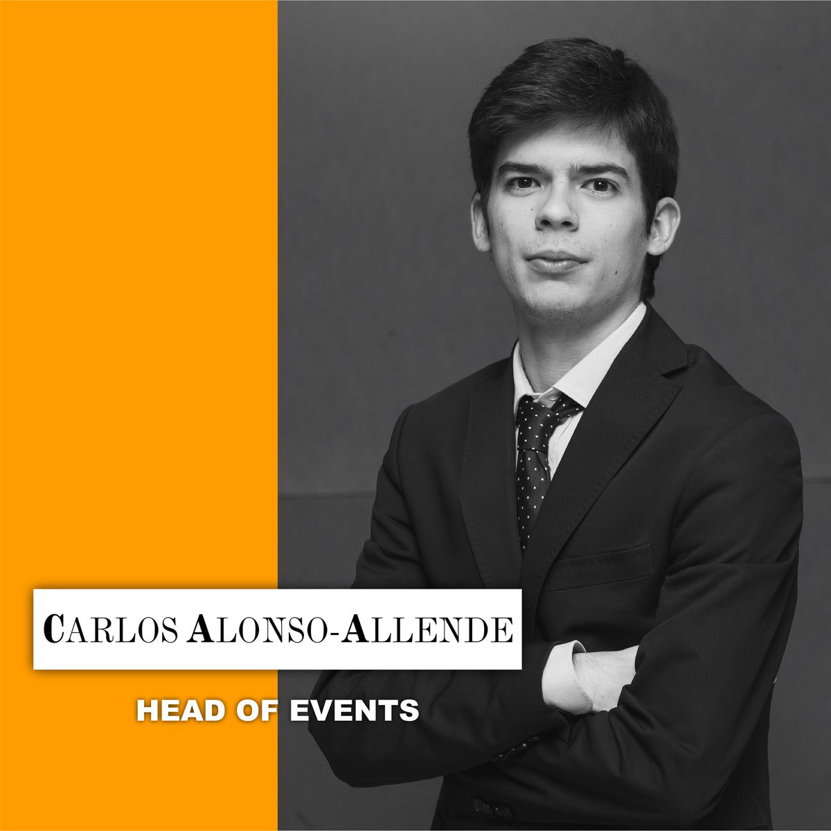 uniccofficial's tweet photo. Meet the Organizing Committee of #UNICC19 🔸 Carlos Alonso-Allende - Head of Events 🔸 Be Different. #BeUNICC https://t.co/ULWeaokB4T