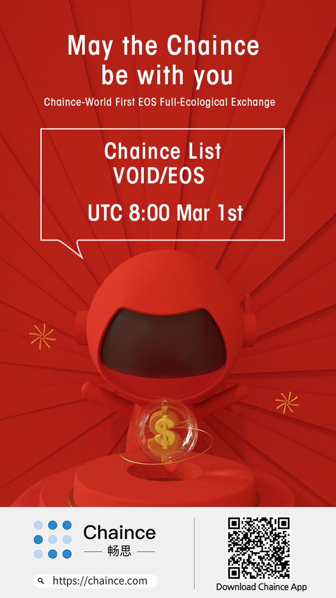 Hoo_exchange's tweet photo. #Chaince will launch VOID/EOS Trading Pair! @OnessusBlock @Chaince_KR 

More details: https://t.co/xRkPFxWtEE
#eos #Dapps #cryptocurrency #Blockchain https://t.co/RXVaF5AelS
