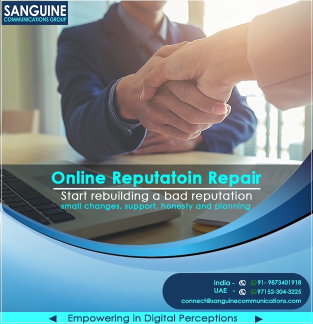sanguinecomm's tweet photo. #reputationrepair #reputationmanagement #Protectreputation #ORM
Start rebuilding a bad reputation of your brand or business with small changes, support, honesty, and planning.
Consultation with our experts at 91-9873401918 or 97152-304-3225
Visit: https://t.co/iBpBMmNCwA https://t.co/1FbLtRCD3n