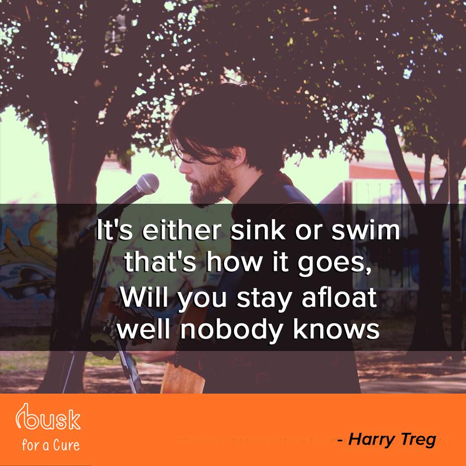 buskforacure's tweet photo. @harrytregmusic shares some original lyrics as our BFAC featured artist:
"The song is about change. It’s a contemplation on how time alters things and we can’t do a thing about it.. it’s somewhat comforting that we don’t have any control of whats around the corner y’know." https://t.co/ZceAyStLRv