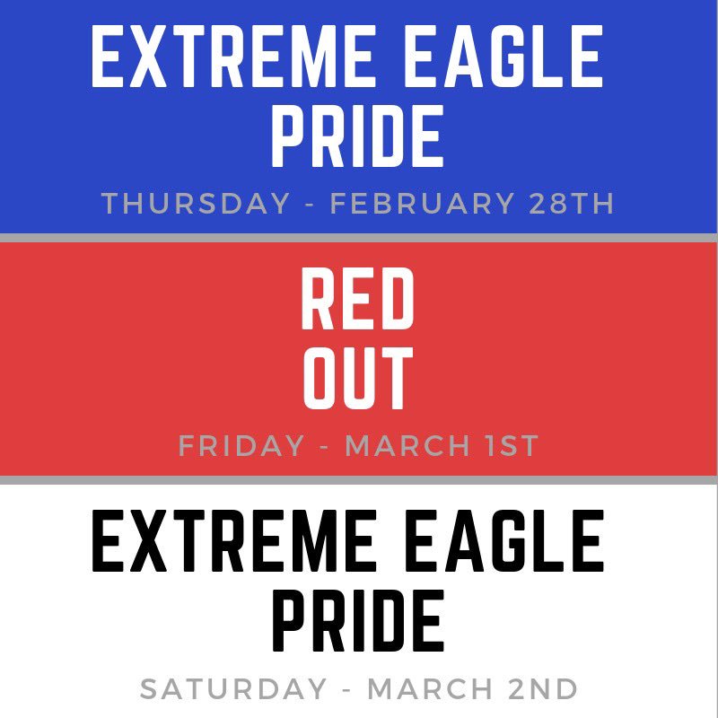 LCAASB's tweet photo. RED, WHITE, and BLUE! The Boys Basketball State Tournament starts tomorrow in Spokane and what better way to spend the next few days than showing off your Eagle spirit! 🦅 https://t.co/ZcG7QmVzCs